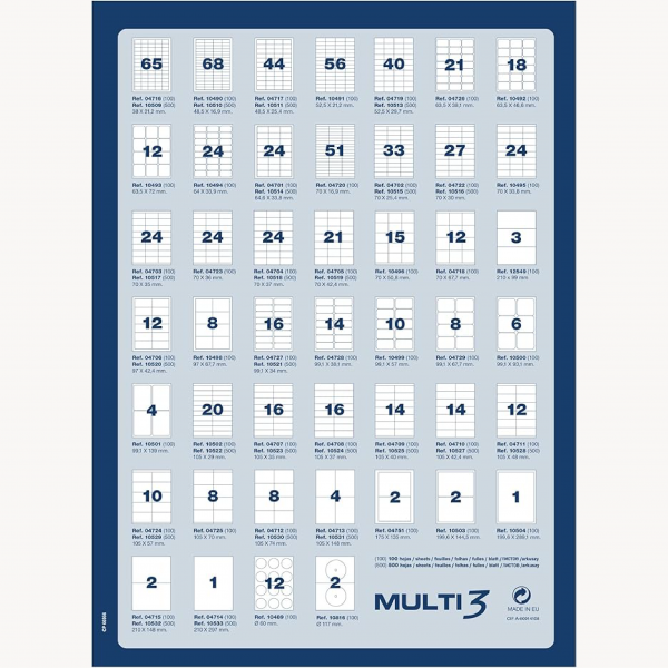 Etiquetas adhesivas Multi 3 - Imagen 2